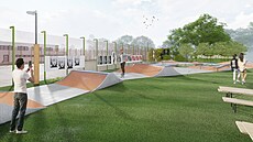 Skatepark navrhovaný u kuimské Základní koly Jungmannova nakonec zastupitelé...