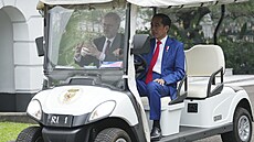 �eský premiér Petr Fiala a indonéský prezident Joko Widodo (18. dubna 2023)