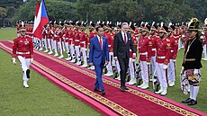 �eský premiér Petr Fiala a indonéský prezident Joko Widodo (18. dubna 2023)