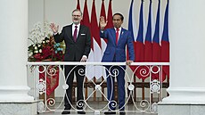 eský premiér Petr Fiala a indonéský prezident Joko Widodo (18. dubna 2023)