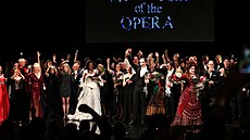 Zábr z derniéry legendárního nastudování muzikálového Fantoma Opery na...
