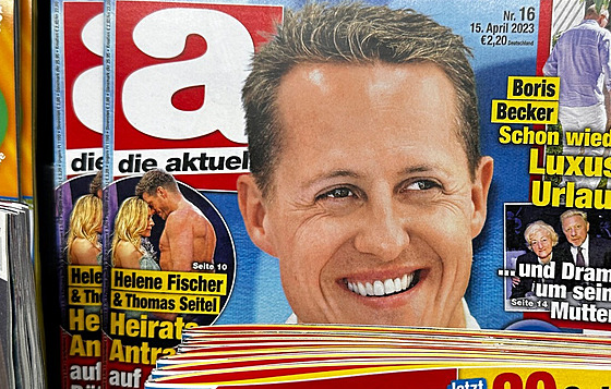 Titulní strana magazínu Die Aktuelle lákající na rozhovor s Michaelem...