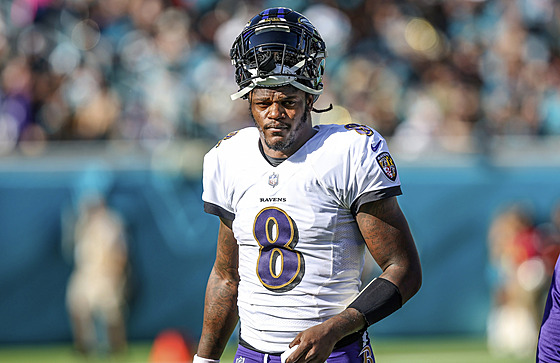 Lamar Jackson v dresu Baltimore Ravens