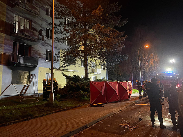 Při požáru v bytě na Přerovsku zemřel muž, podle policie oheň založil úmyslně