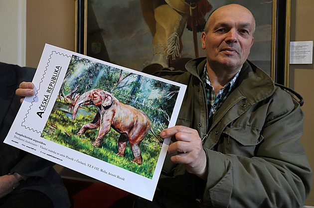 Strašlivé zvíře od Horní Vsi se dostalo díky malíři Hanákovi i na známku