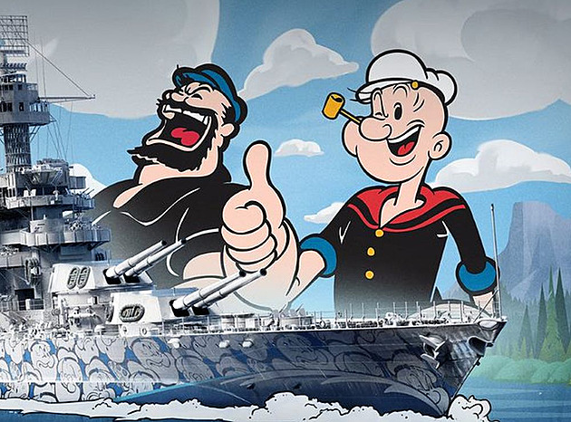 Ve World of Warships už můžete hrát i za Pepka Námořníka