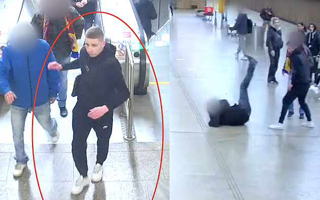 Násilník v metru pěstí srazil muže k zemi, za dvě minuty útočil znovu