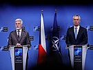 Prezident Petr Pavel na návtv sídla NATO v Bruselu, kde se setkal s...