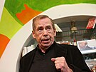 Václav Havel ml kancelá ve Vorilské ulici v Praze. (2010)