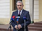 Brífink éfa odbor Pavla Steduly po jednání s prezidentem Petrem Pavlem. (24....