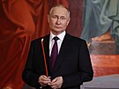 Vladimir Putin na snímcích pi bohoslub u píleitosti oslav pravoslavných...
