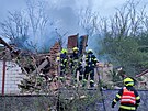 Ve st�edu ve�er vybuchl d�m v obci u Znojma, je naprosto zni�en�. (19.4. 2023)