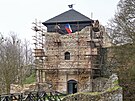 Zcenina hradu Lukov (duben 2023)