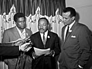 James Foreman, Martin Luther King, Jr. a Harry Belafonte (30. dubna 1965)