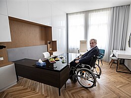 Bývalý prezident Milo Zeman si otevel novou kancelá v Dejvicích. (19. dubna...