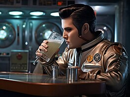 Elvise Presleyho umlá inteligence na nai ádost umístila do baru z Hvzdných...