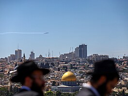 Izrael slaví Den nezávislosti leteckou pehlídkou. (26. dubna 2023)