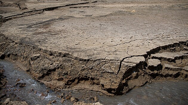 Poloprzdn rezervory vody ve panlskm Katalnsku (26. dubna 2023)