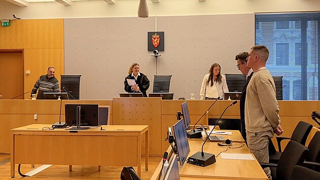 Bval pslunk rusk oldnsk Wagnerovy skupiny Andrej Medvedv ped soudem v Oslu (25. dubna 2023)