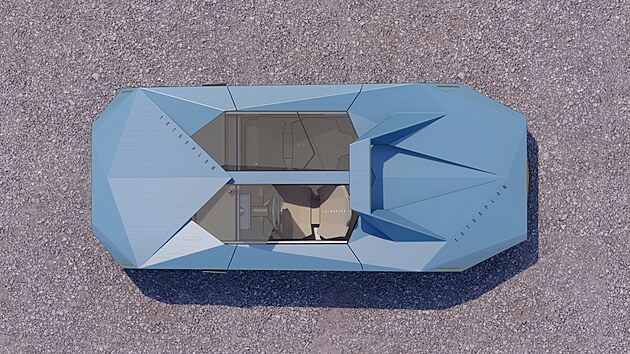 Nvrh dvoumstnho Tatraplanu Sport od nezvislho designra Pavla Hrubho
