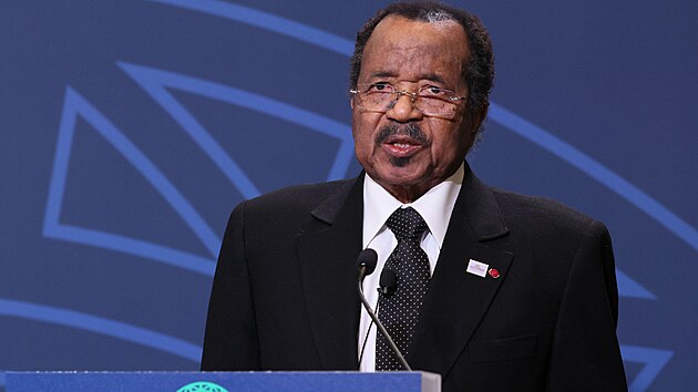 Kamerunsk prezident Paul Biya (13. prosince 2022)