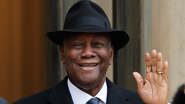 Prezident Pobe slonoviny Alassane Ouattara (25. ledna 2023)