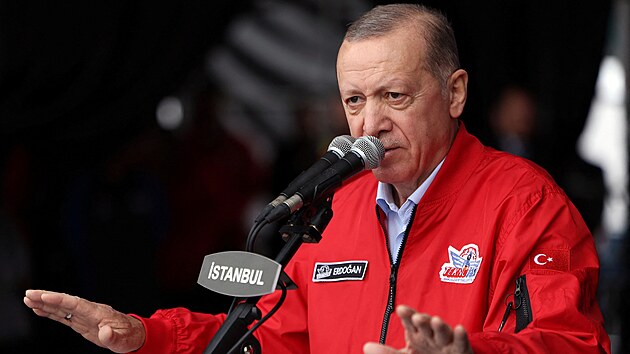 Tureck prezident Recep Tayyip Erdogan (29. dubna 2023)