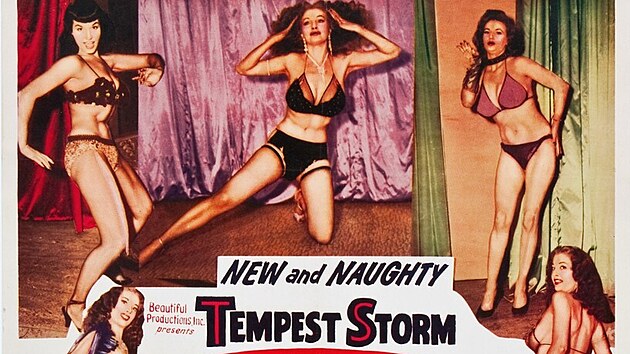 Obal nahrávky Teaserama s Tempest Storm a Bettie Page (aka Betty Page) z roku 1955