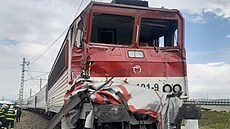 Sráka kamionu s vlakem v Preov na Slovensku (20. dubna 2023)