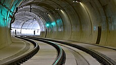 Slavnostní otevení tramvajového tunelu v aboveské ulici v Brn, 28. dubna...