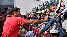 Srbský tenista Duan Lajovi na turnaji Banja Luce.