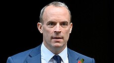 Britský vicepremiér a ministr spravedlnosti Dominic Raab ped Downing Street...