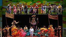 Scéna z opery Terence Blancharda ampion v Metropolitní opee