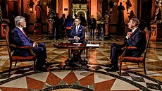 Petr Pavel a Andrej Babiš před debatou České televize (22. ledna 2023) | na serveru Lidovky.cz | aktuální zprávy