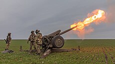 Ukrajinské dlostelectvo v Doncké oblasti (21. bezna 2023)