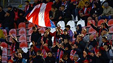 Fanouci brnnské Zbrojovky sledují domácí utkání proti eským Budjovicím.