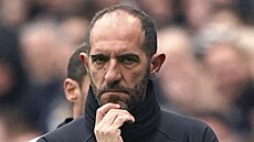 Trenér fotbalist� Tottenhamu Cristian Stellini b�hem ligového utkání v...