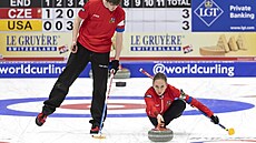 Curle�i Julie Zelingrová a Vít Chabi�ovský na MS smí�ených dvojic.