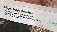 Diplom udlený Rudolfu Kubinzkému Státními lesy za vzornou práci