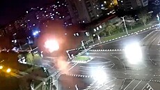 Video ukazuje explozi bomby, kterou si rusové hodili do Belgorodu