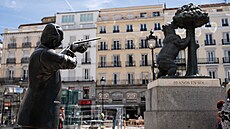 Námstí Puerta del Sol se sochu bývalého panlského krále Juana Carlose, který...