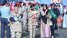 Civilisté prchající ze Súdánu v Saúdské Arábii (26. dubna 2023)