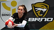 Magdalena Bukovská z KP Brno v extraligovém finále proti �elmám Brno