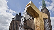 Ka�ny na nám�stí Republiky v Plzni po zimní pauze a údr�b� p�ed sezonou op�t...