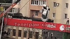 Ze stechy obchodu v Belgorodu sundavali auto