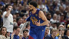 Jamal Murray z Denveru v prvním zápase druhého kola play off NBA proti Phoenixu