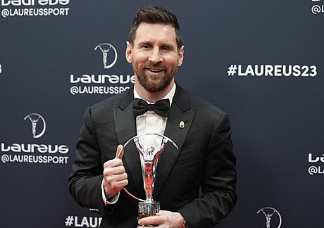 Lionel Messi jako dritel ceny Laureus