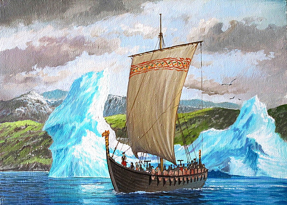 Vikingská lo na pobeí Grónska kolem roku 1 000