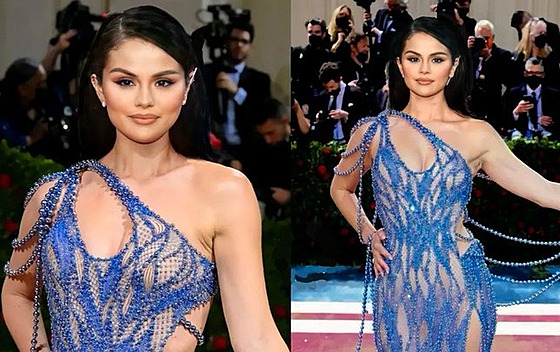 Falená Selena Gomezová na Met Gala vytvoená umlou inteligencí (2023)