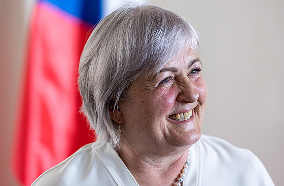 Hradní kanclé�ka Jana Vohralíková (4. kv�tna 2023)